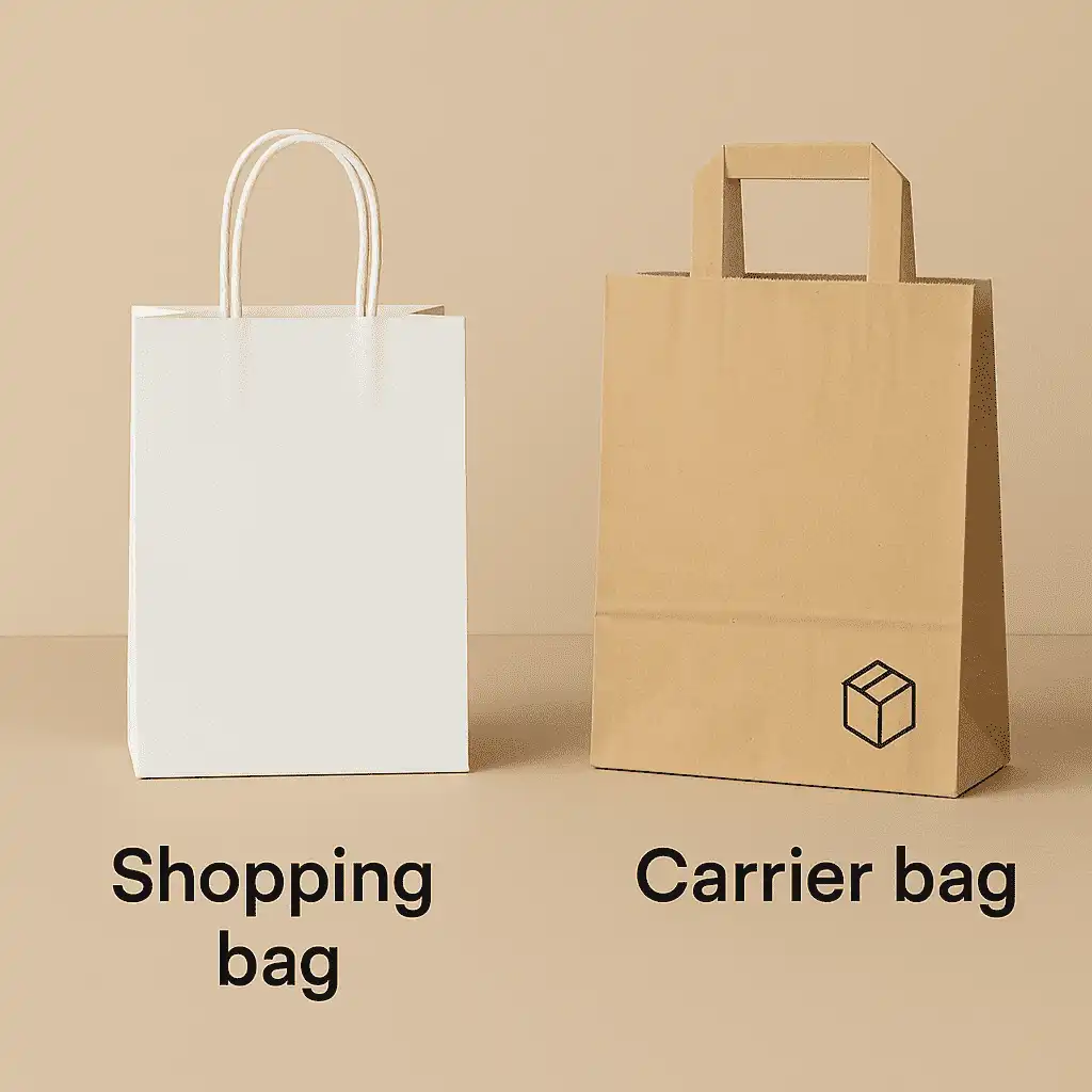 Paper Shopping Bag vs Paper Carrier Bag: What’s the Real Difference